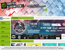 Tablet Screenshot of fabrykaklubowiczow.pl